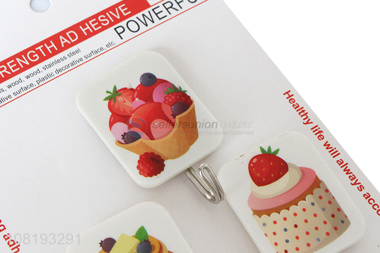 Factory Wholesale 3 Pieces Adhesive Hook Decorative Wall Hooks