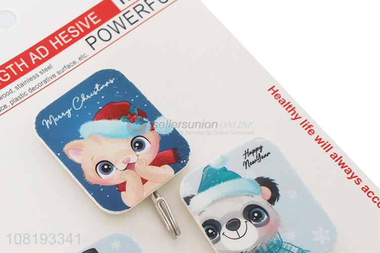 Popular Cartoon Pattern 3 Pieces Adhesive Hook Hat Hooks