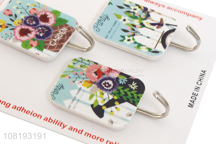 Good Sale 3 Pieces Sticky Hook Custom Wall Hooks Keys Hanger