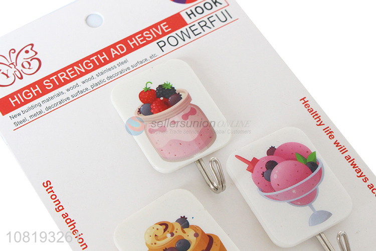Hot Sale 3 Pieces Wall Hooks Sticky Hooks For Kitchen And Bathroom