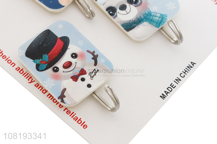 Popular Cartoon Pattern 3 Pieces Adhesive Hook Hat Hooks