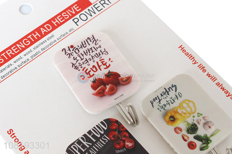 Custom 3 Pieces Fashion Sticky Hooks Multipurpose Adhesive Hook