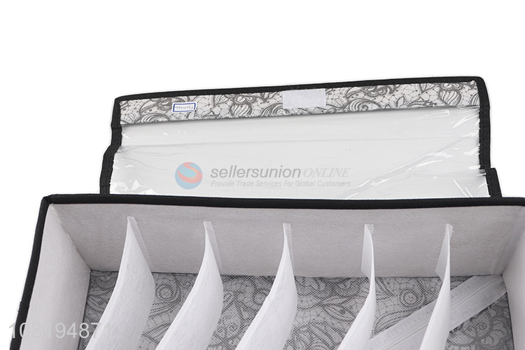 Factory direct sale bedroom non-woven storage box for underwear