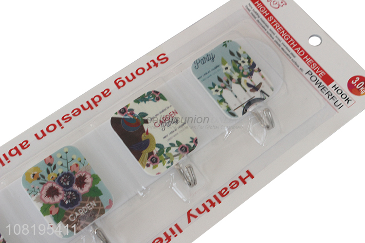 Wholesale price printed sticky hooks kitchen hooks