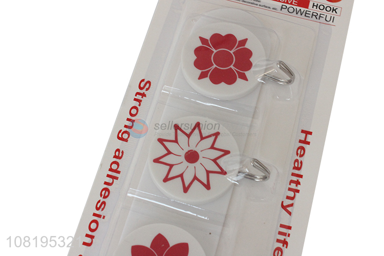 Yiwu factory simple household plastic sticky hooks