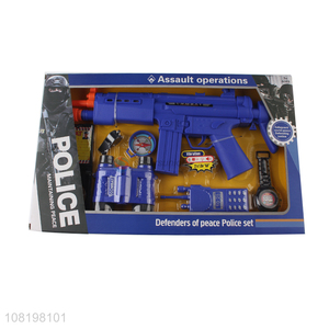 Most popular children gifts police set toys gun toys for sale