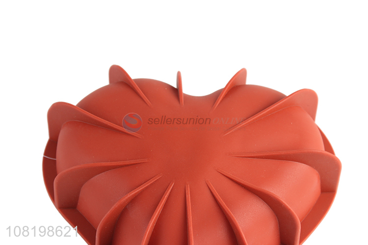 Factory supply heart shape silicone cake mould bread mould