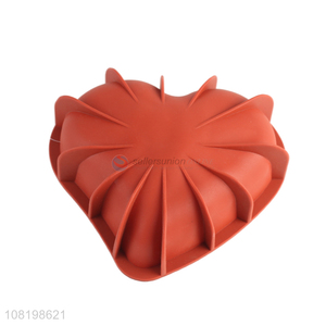 Factory supply heart shape silicone cake mould bread mould