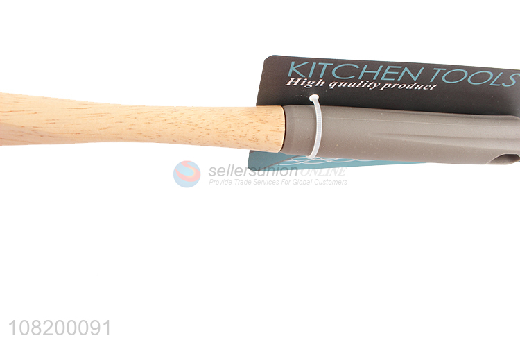 High quality silicone spatula with wooden handle