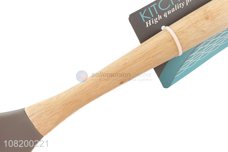 China factory big silicone spatula with long handle