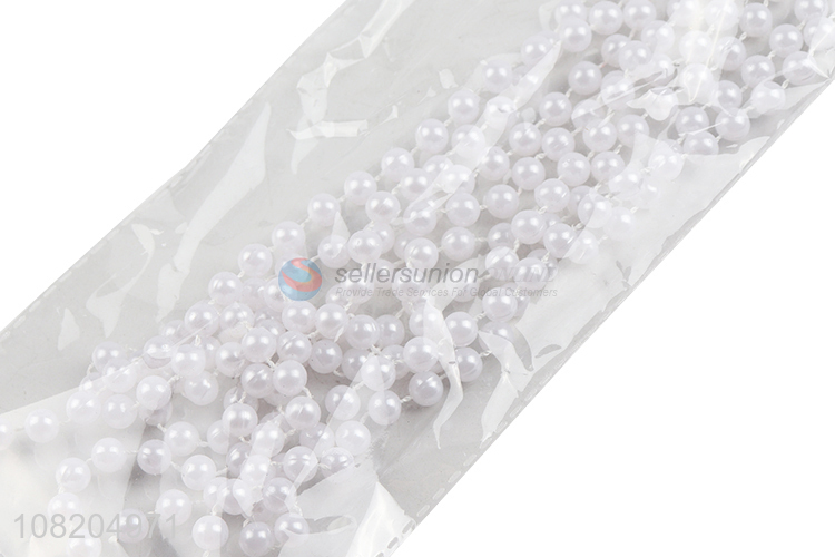 Top selling Christmas tree garland decoration pearl strands chain