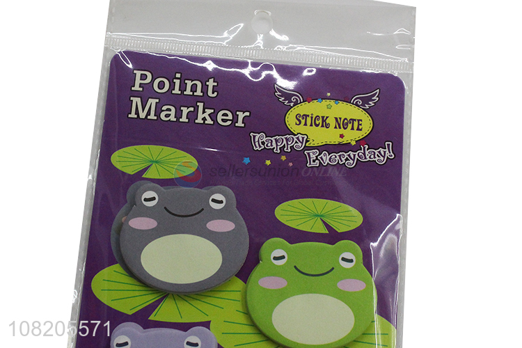China factory cartoon frog removeable sticky notes