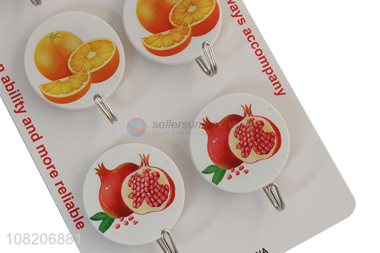 Yiwu wholesale 6pieces heavy duty plastic sticky hooks