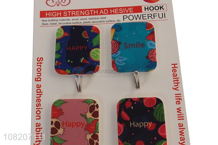 New products 6pieces self adhesive wall sticky hooks for sale