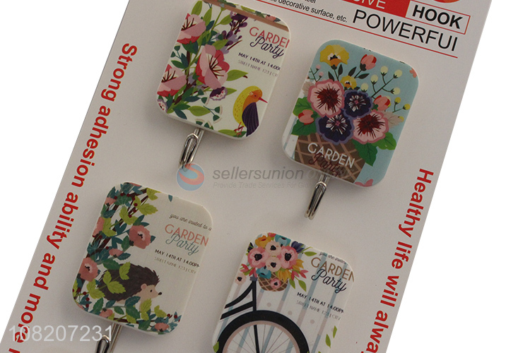 Hot selling waterproof plastic bathroom stick hooks
