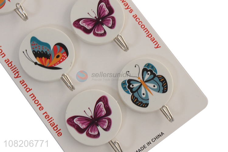 Creative design self adhesive wall mounted sticky hooks