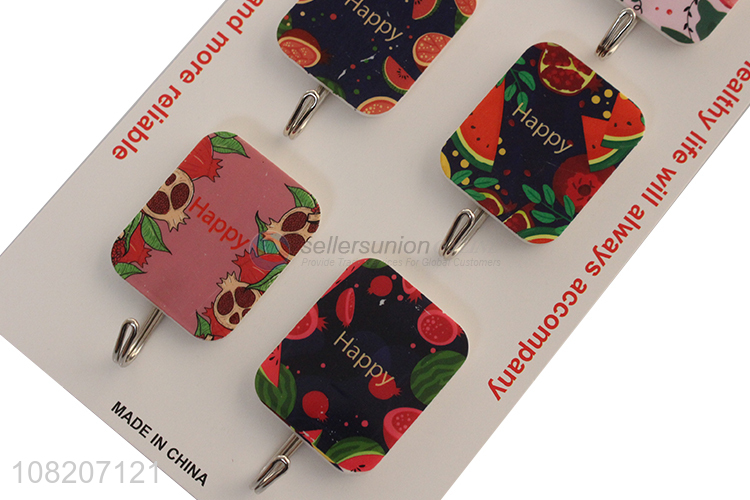 Factory direct sale colourful household wall sticky hooks
