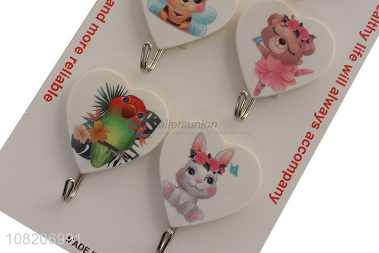 Online wholesale heart shape household sticky hooks