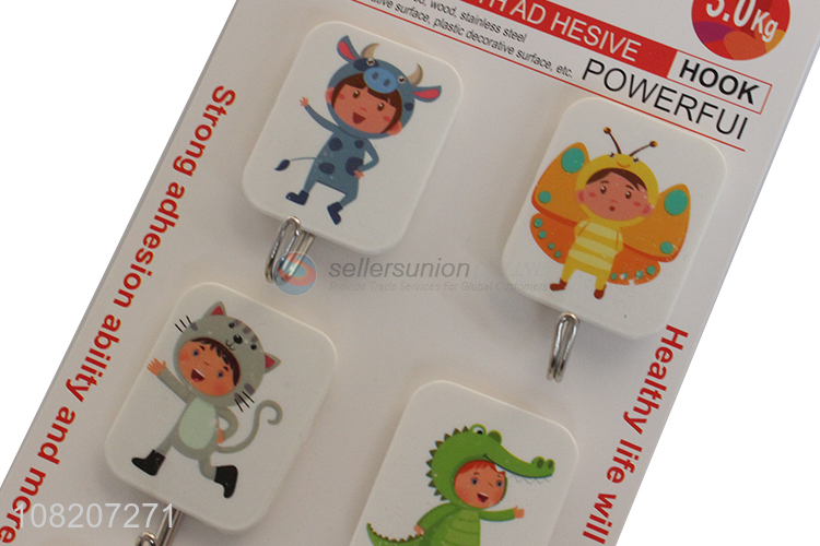 Online wholesale 6pieces self adhesive sticky hooks