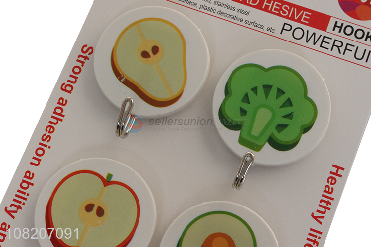 Good selling round household wall mounted sticky hooks