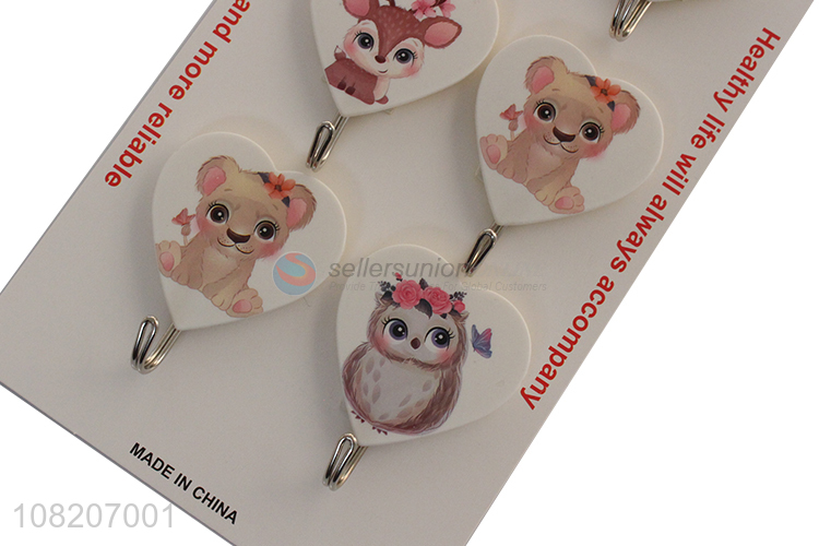 Factory direct sale heart shape cartoon wall sticky hooks
