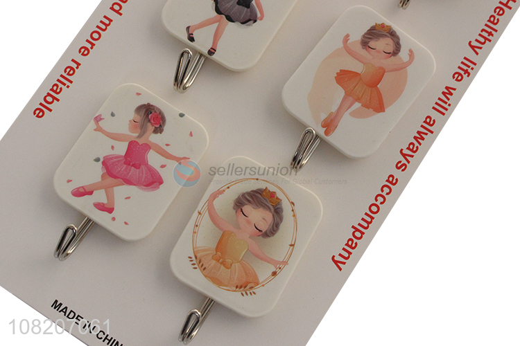 Top quality plastic fashion self adhesive sticky hooks