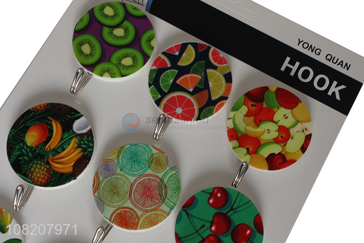 Hot products round 9pieces wall hooks sticky hooks for sale