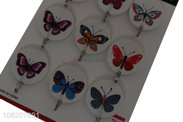 Popular products butterfly pattern fashion sticky hooks