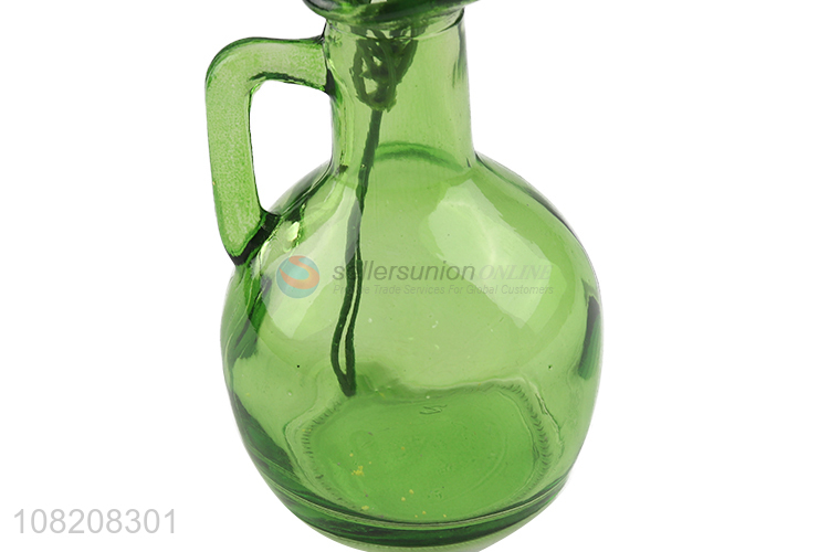 Wholesale glass flower vase with artificial plant for home decor