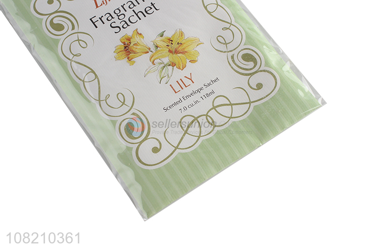 China supplier fresh lily hanging fragrance sachet