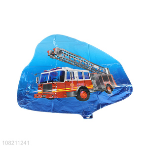 Custom Fire Truck Pattern Foil Balloon Birthday Party Decoration