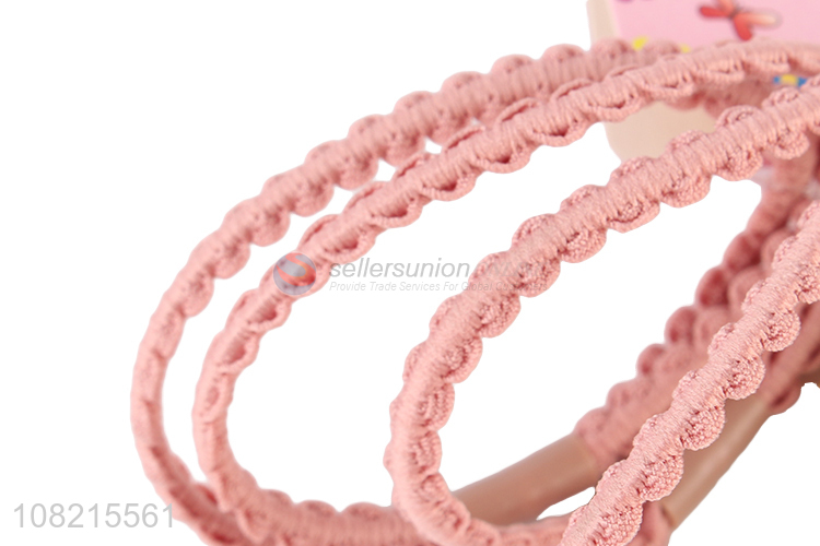 Factory Wholesale 5 Pieces Elastic Hair Rope Hair Tie Set