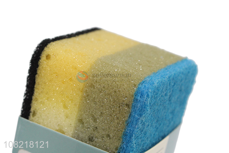 Yiwu wholesale simple kitchen cleaning sponge brushes