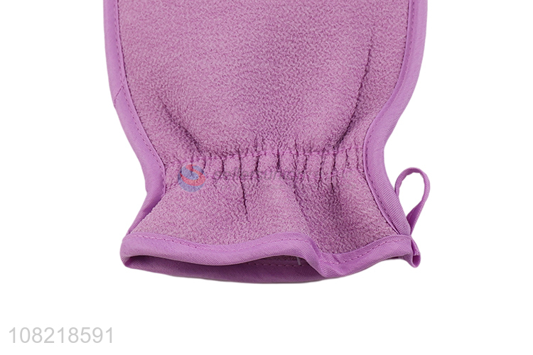 Hot products double-sided exfoliating bath glove for household