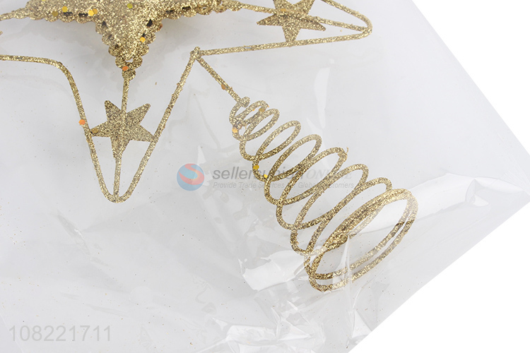 Good Sale Metal Five-Pointed Star Christmas Tree Top Star