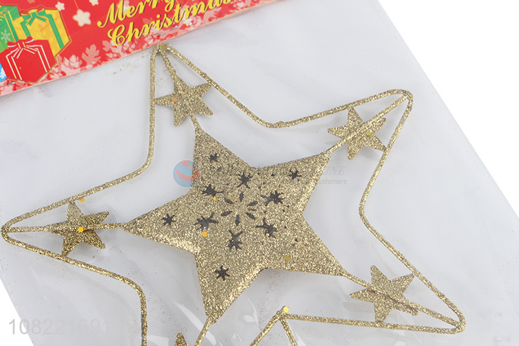 Delicate Design Metal Star For Christmas Tree Decoration