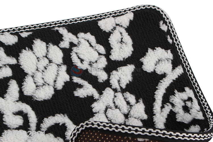 Good quality soft comfortable flower pattern floor mat for home
