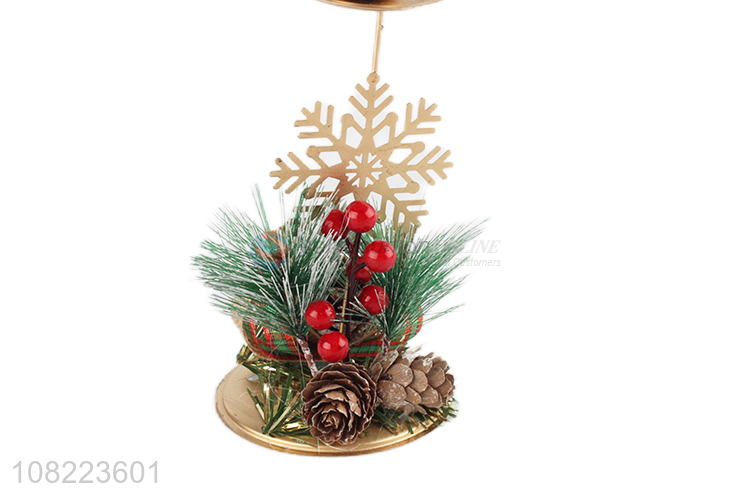 Good Sale Christmas Candle Holder Desktop Decorative Candlestick