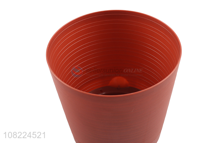 Good quality simple plastic planter flower pots with drainage hole