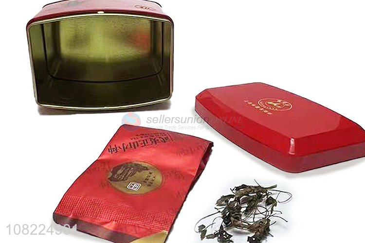 Wholesale Metal Packing Box Tea Caddy Fashion Tin Can