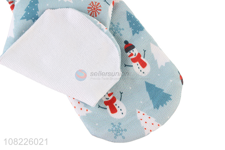 Top product soft cotton socks 3D Christmas snowman ankle socks