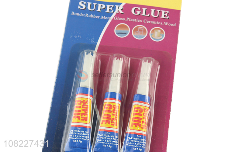 Wholesale from china 3pieces non-toxic super glue adhesive