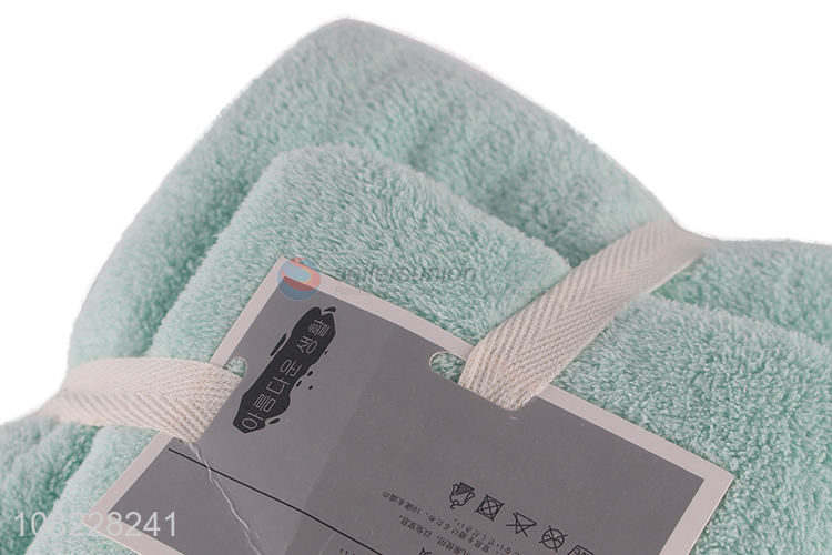 Wholesale skin-friendly water absorbent coral fleece bath towel set