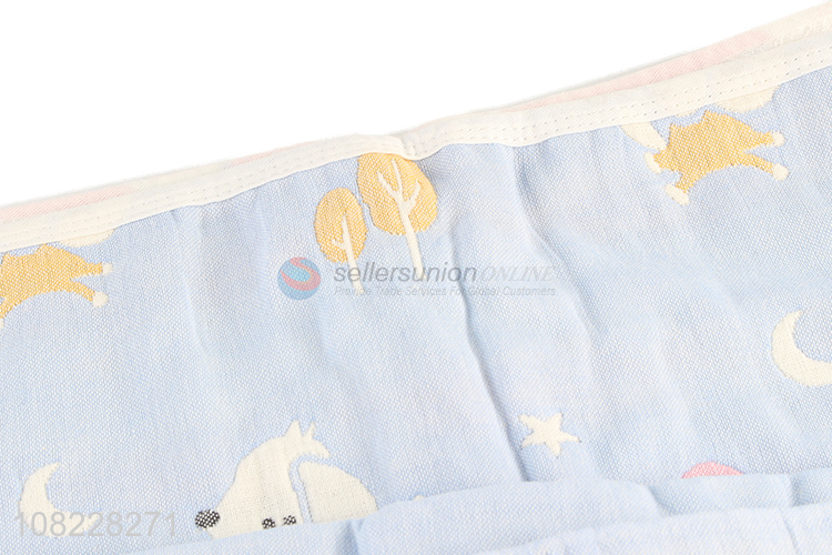 High quality 6-tier super soft muslin cotton gauze baby blanket wrap