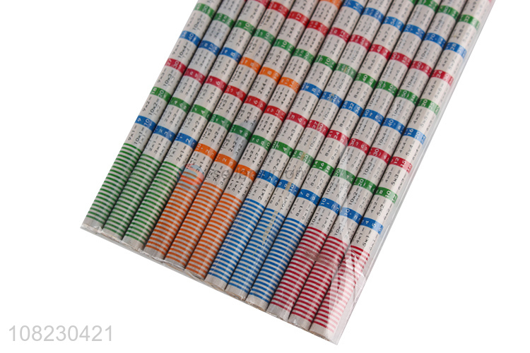 Factory Direct Sale 12 Pieces Writing Pencil With Eraser For Students