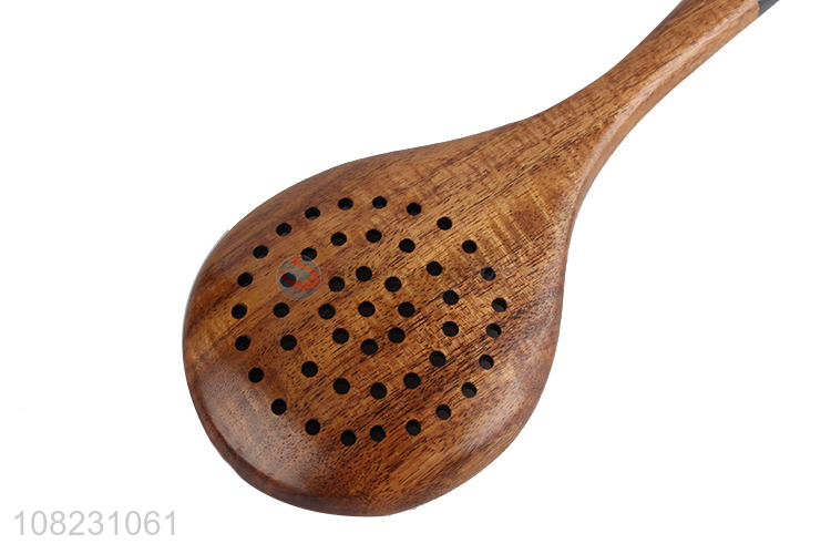 High Quality Wooden Slotted Spoon Fashion Cooking Utensil