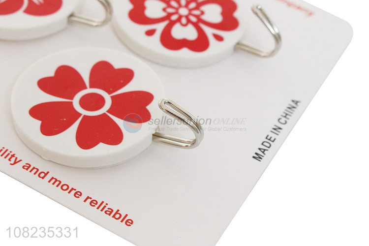 Fashion Design 3 Pieces Round Sticky Hook Kitchen Hooks