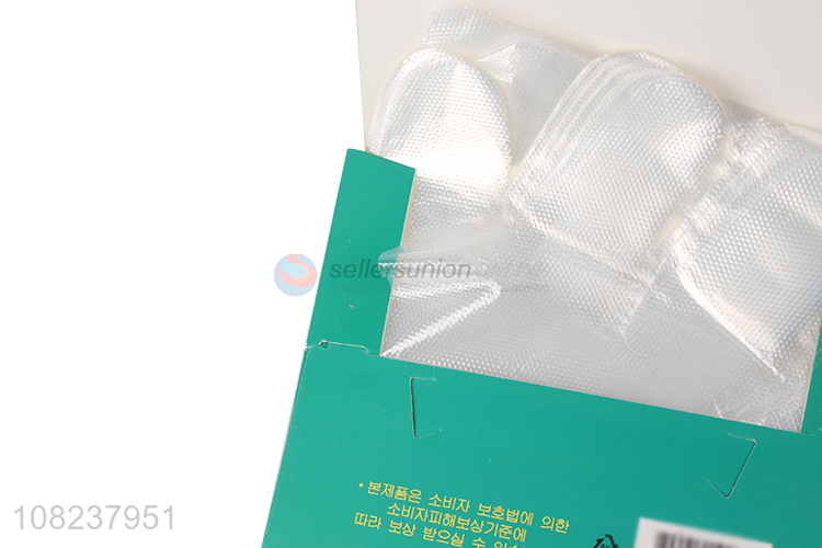 Hot seling 100 pieces latex powder free disposable plastic glove