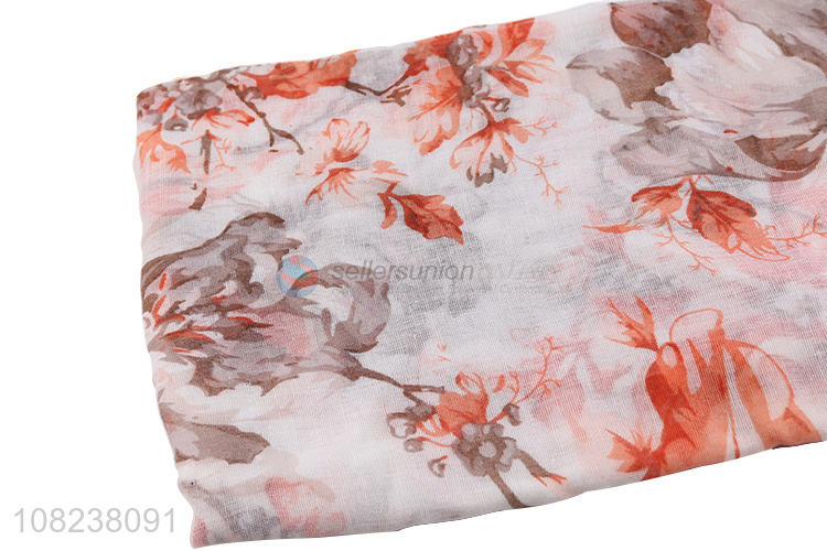 Yiwu wholesale pretty printed silk scarf ladies accessories