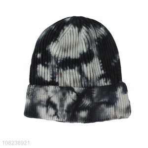 New product men women tie-dyed knitted beanies unisex winter hats